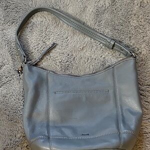 The Sak Slate Blue Leather Hobo Bag